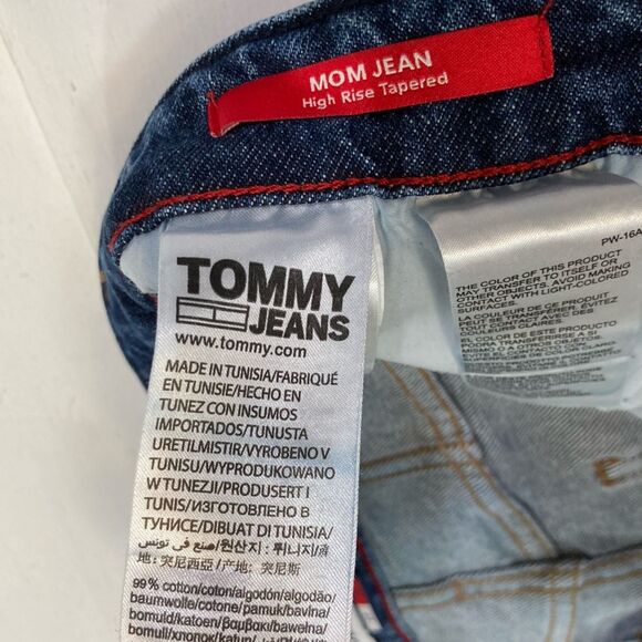 Tommy Hilfiger Big Flag Jeans Women’s 27/32 VTG High Rise Blue Y2K Casual - Picture 8 of 12